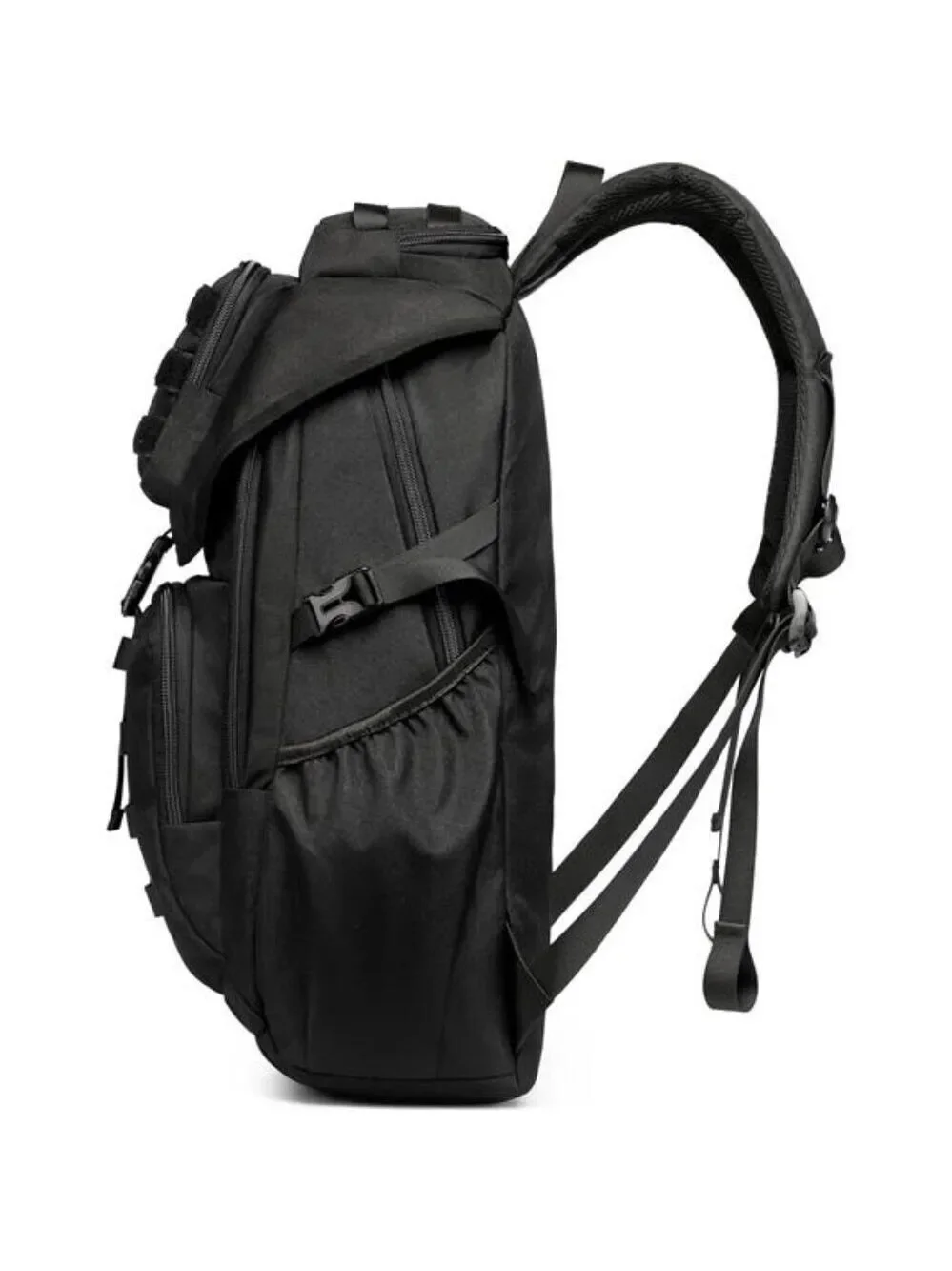 Tactical Backpack Molle Military Waterproof Hiking Camping Gear Black
